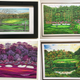 Some of Dixon’s drawings displayed at his one-night show.